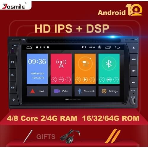 4GB 2 din Android 10 Car Radio Head Unit For Nissan Xtrail Note Qashqai Almera Universal Multimedia GPS Navigation Stereo173*98