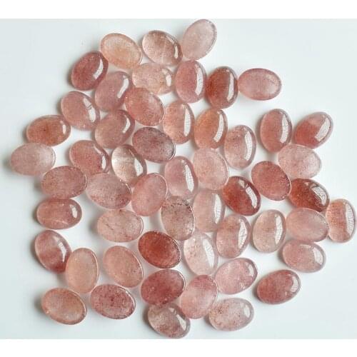 Good quality natural strawberry gold stone Oval cabochon beads 13x18mm for jewelry making wholesale 50pcs/lot free shipping