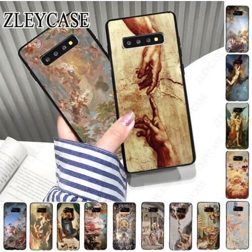 The Creation of Adam Renaissance painting art Phone Case For samsung galaxy s10plus s10e s10 s9 s8plus s7 s6edge s20ultra case