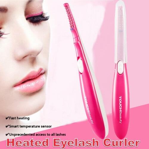 Electric Eyelash Curler Battery Electric Heated Eyelash Long-Lasting Electric Ironing Eyelash Makeup Curling Beauty Supplies