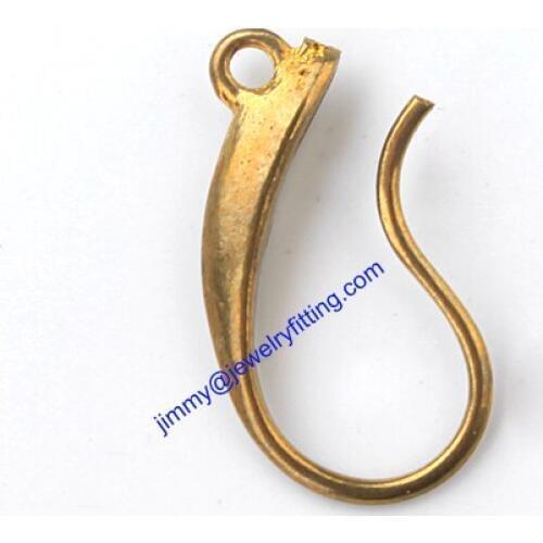 Jewelry findings Wholsale Raw brass Earring Hooks French Earring hooks Earring Accessories for jewelry making nickle free