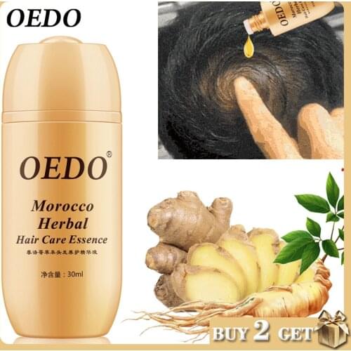 OEDO Morocco Hair Growth Essential Oil Ginseng Prevention Hair Loss Dry Rough Repair Hair Root Growth Serum Nourish Scalp Care