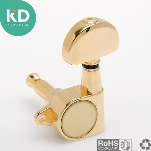 1 PCS Electric Guitar tuning peg, Acoustic Guitar machine head tuning key ratio 1:18 plated with Real Gold