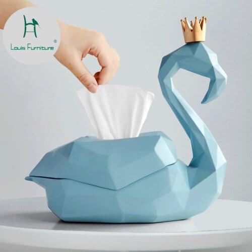 Louis Fashion Tissue Box Nordic Flamingo Creative Minimalist Tea Table Living Room Restaurant Home Storage