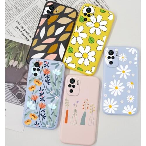 Dasiy Cute Case For Xiaomi Mi 11 Lite Redmi Note 10 Pro 10S Case Silicone Matte TPU For Xiomi Mi Note 10 Lite Cover Protector