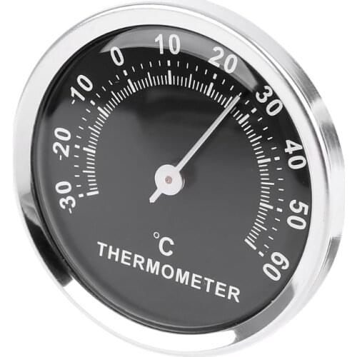 Mini Thermometer Mechanical No Battery Analog 58mm Car Temperature Gauge with Double-sided sticker wholesales