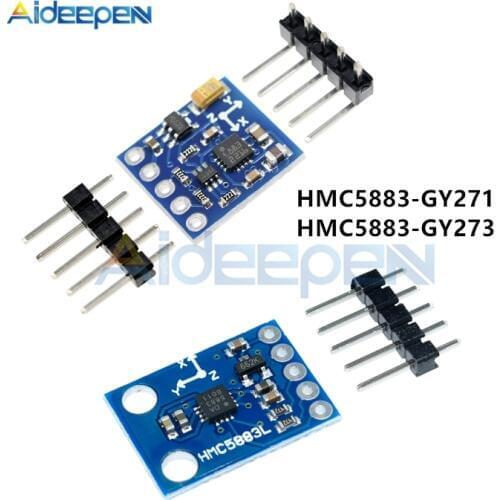 DC 3V-5V HMC5883 HMC5883L GY-271 GY273 Triple Axis Compass Magnetometer Sensor Module For Arduino Imported/Domestic Chips