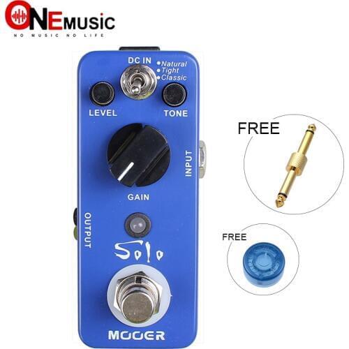 Mooer Solo Distortion Effect Guitar Pedal All-sided high-gain Full metal shell True bypass with pedal connector and MOOER knob