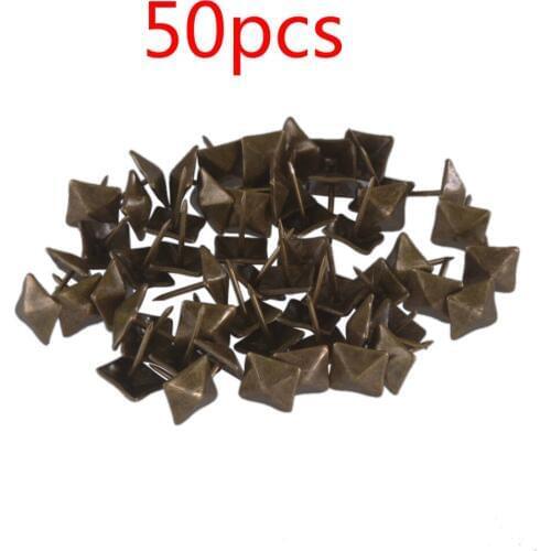 Pack of 50 14x20mm Replacement Bronzy Antique Upholstery Nails Tacks Studs Thumb Tack Push Pins Ancient Style Furniture Fix