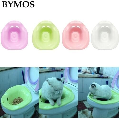Pet Cat Toilet Training Kit Cleaning System Pets Potty Urinal Litter Tray Training Toilet Tray Pet Supplies Solid Color