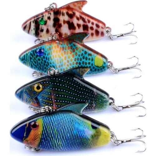 Outdoor Fishing Bait 4-Color Fishing Lure Suit Abs Bionic Hard Bait Artificial Fishing Bait Equipment Accessories Parts 4 Colors