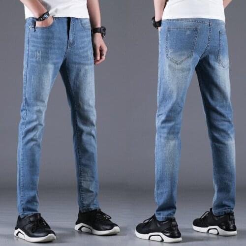 2021 New jeans for men slim fit pants classic 2021 jeans male denim jeans men Designer Trousers Casual pencil Elasticity pants