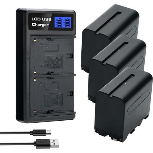 NP-F970 F960 7800mAh Camera Battery Charger for Sony CCD-TRV58 CCD-TRV51 CCD-TR3300 CCD-TR3300 TR3000 NP-F970 NP-F960