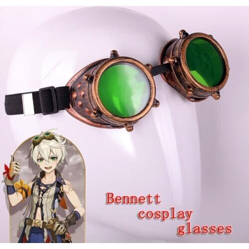 Game Genshin Impact Cosplay Halloween Bennett Cosplay prop glasses Genshin Impact Bennett Cosplay punk glasses