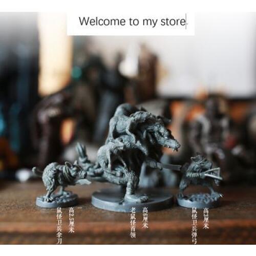 Plastic pvc figure mouse monster model 3pcs/set