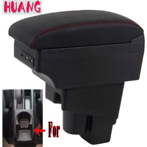Arm Rest For Honda Fit Jazz 2002-2007 Hatchback Armrest Center Centre Console Storage Box with USB Charging