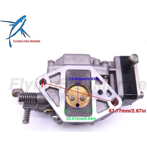 Outboard Engine 6B4-14301-00 Carburetor Carb Assy for Yamaha Boat Motor 9.9HP 15HP 15D E15DMH-S