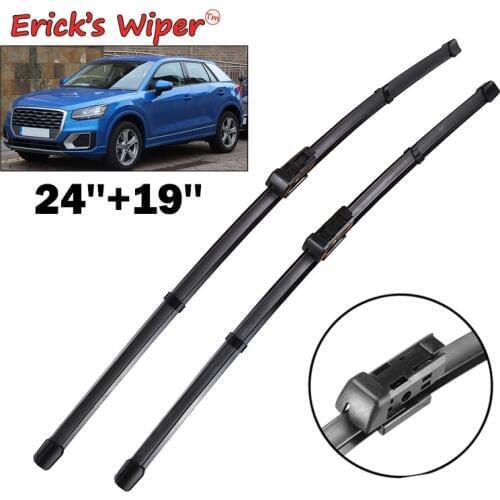 Ericks Wiper RHD & LHD Front Wiper Blades For Audi Q2 2016 - 2020 Windshield Windscreen Front Window 24"+19"
