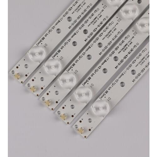 100% New 5pcs/Kit LED strips for HAIER TV 43CH6000 LE43A3300 TPT430H3 DUYSHA LB PF3528 GJD2P5C435X10 H LB PF3528 GJD2P5C435X10 B