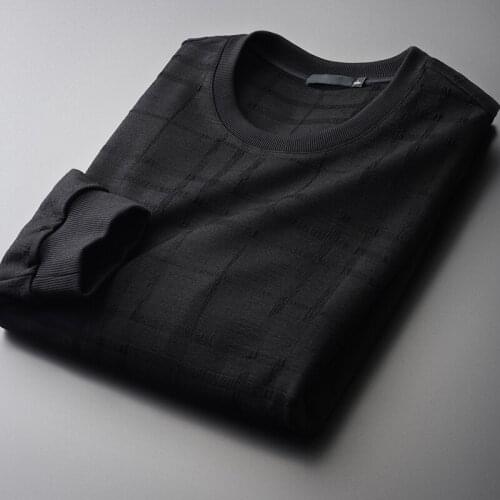 21C Black Sweatshirt Male Luxury Plaid Dark Fringe Casual Simple Sweatshirts Men Plus Size 4xl Fashion Slim Fit Mens Hoodies