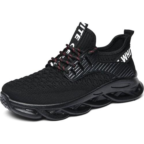 Spring Korean trend mens shoes fashion casual sports shoes mesh breathable flying woven shoes fashion wild student running shoe