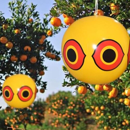Garden Anti-Bird Scary Eyes Balloon Birds Repeller With Eyes Sticker And Rope Reliable Visual Reflective Farm Orchard Protector