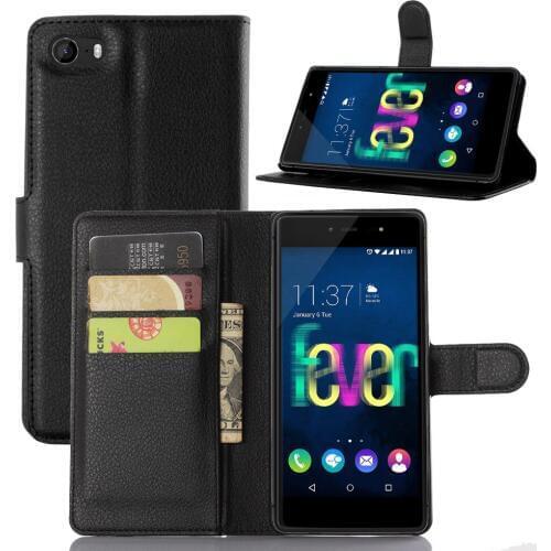 Safety Luxury Coque Fundas For Wiko Fever 4G Phone Case With Stand Wallet Leather Flip Cover Bags Skin For Wiko Fever 4G Guard