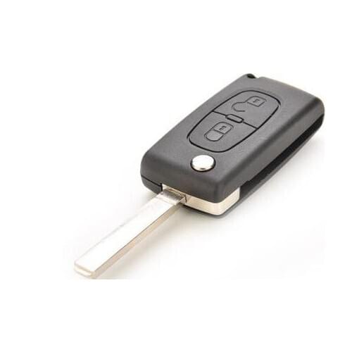1PC Hot Sale For C2 C3 C4 C5 C6 2 Flip Remote Key Holder Shell Cases Car Key Replacement Parts