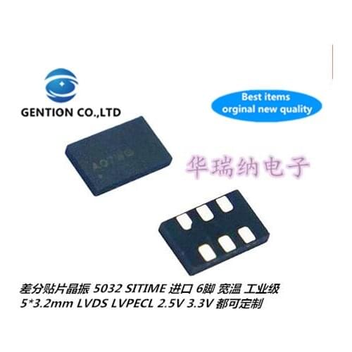 2pcs 100% new and orginal LVDS 3.3V 5032 5*3.2mm 6PIN 156.25M 156.26MHZ Differential Mount Crystal Oscillator