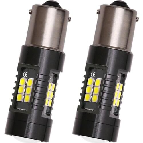 2x mini P21W 1156 BA15S Led Bulb BAU15S PY21W 1157 BAY15D P21/5W W21/5W T20 7443 T25 3157 Car Turn Signal Lamp 1500LM Auto Bulb