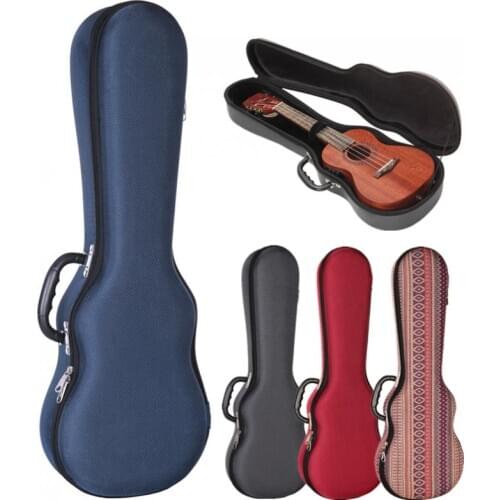 21Inch Soprano Ukulele Case EVA Hard Box Lightweight Pressure-proof Colourful Protable Backpack