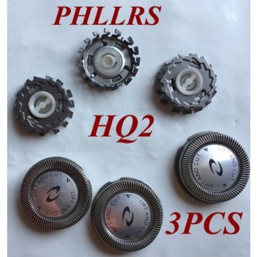 3PCS HQ2 replace head razor blade for philips Norelco electric shaver HQ222 HQ240 HQ2405 HQ242 HQ2425 HQ26 HQ284 HQ223 HS100