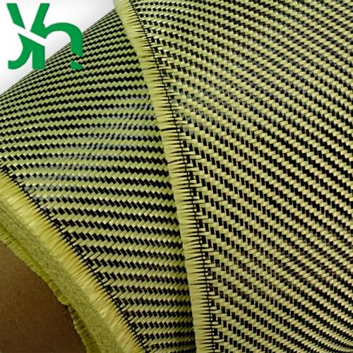 3K280g yellow and black twill Kevlar blended fabric, suitable for surface modification of off-road vehicles