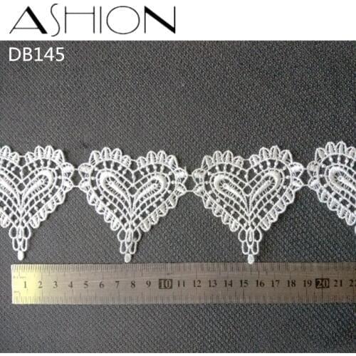4 yards 70MM white Embroidered net Lace Fabric DIY skirt hem Dance costumes Garment Accessories lace trim Sewing Craft LP-DB145