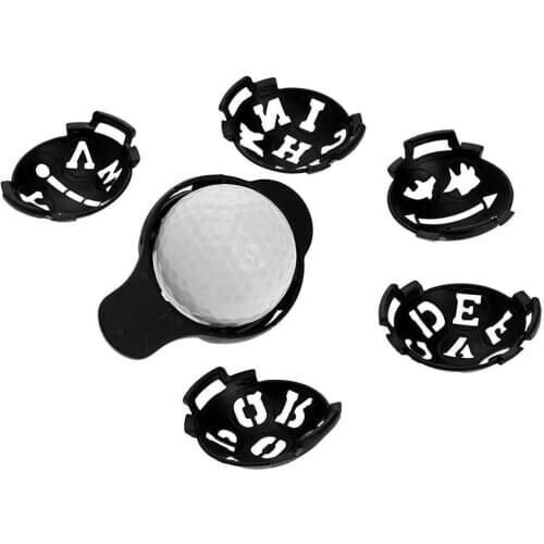 6pcs/set Hollow Alphabet Golf Ball Line Liner Marker Golf Equipment Marks Set Accessories Drawing Pen Tool Alignment Outdoo W4G5