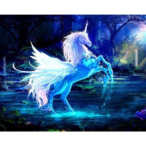 Full Square/Round Drill 5D DIY Diamond Painting "unicorn & wings" 3D Embroidery Cross Stitch 5D Rhinestone Home Decor Gift
