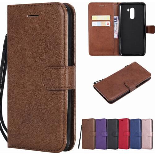 Wallet Cases For Xiaomi Mi 8 Lite Play Luxury Magnetic Flip Plain Leather Phone Cover On Xiomi Redmi GO POCOPHONE F1 Bags Coque