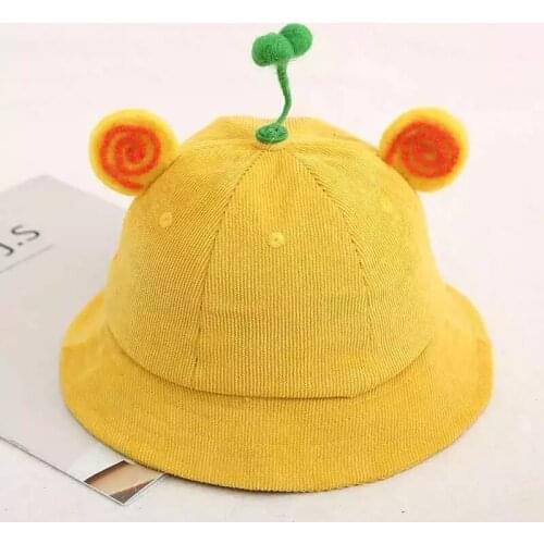 Baby Spring New Hat Cotton Cartoon Children Fishermans Hat Baby Sunshade Hat Cartoon Socks 6-24 Month