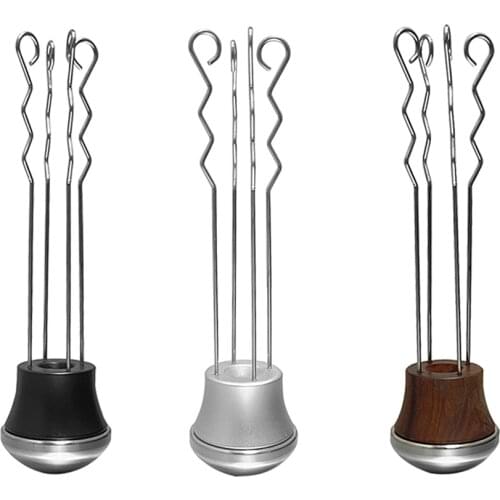 Coffee Tamper Distributor 304 Stainless Steel Coffee Accessories Tools FenKicyen Leveler Needle Type Stir Powder Distributor 1pc
