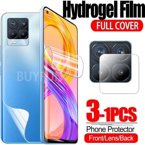 For Realme 8 Pro Hydrogel Film Camera Lens Protective Glass For Oppo Real me 7 8 Pro 4G/5G Full Cover film For Realme8 Not Glass