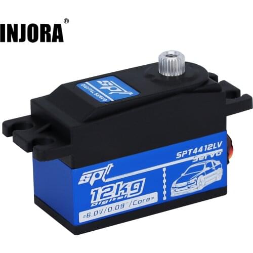 INJORA SPT4412LV 12KG Metal Gear Digital Servo for 1/10 On-Road Touring Drift Car Tamiya Kyosho RC Car Parts
