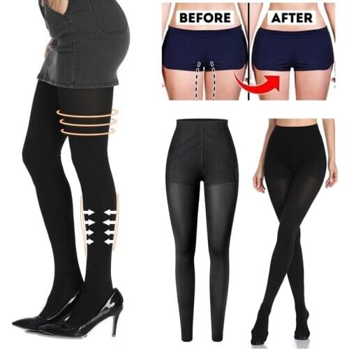 Shapewear Anti Cellulite Compression Leggings High Waist Leg Shapers Women Tummy Slimming Sheath Body Shaper Thigh Slimmer Pants