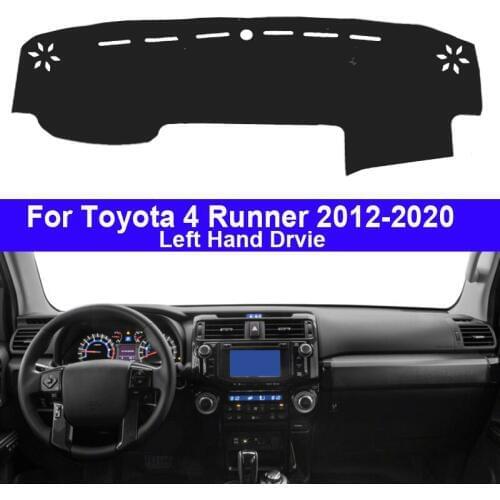 Car Auto Dashboard Cover Dashmat 2 Layers For Toyota 4 Runner 4Runner 2012 - 2020 LHD Pad Carpet Dash Mat 2016 2017 2018 2019