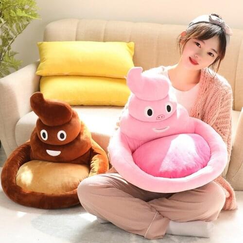 Creative Funny Poo Plush Cushions Soft Poo Cushions Filling Soft Home Bed Decoration Holiday Gifts