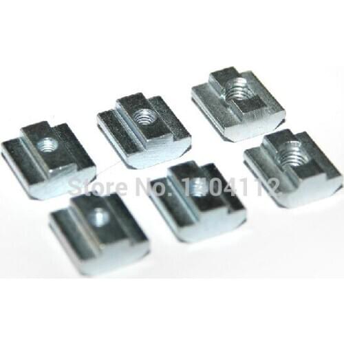 M4 T Sliding Nut block for 40 series Aluminum Profile slot 8 Zinc Coated Plate Aluminum Accessories