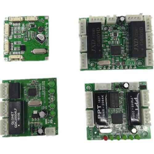 Mini module design ethernet switch circuit board for ethernet switch module 10/100mbps 3/4/5/8 port PCBA board OEM Motherboard