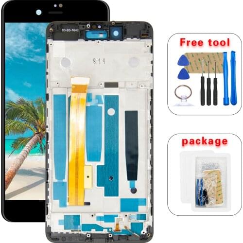 Original LCD Display for ZTE Nubia Z11 MiniS NX549J / Mini S NX549J LCD Display Touch Screen Panel Replacement with Frame