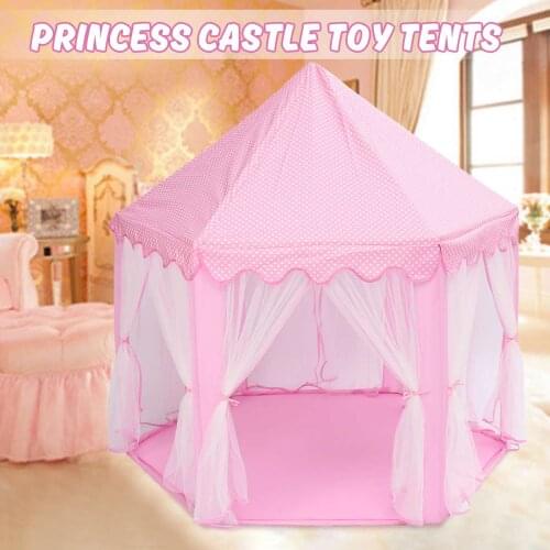 Childrens Tent Indoor Outdoor Games Garden Tipi Princess Castle Folding Cubby Toys Tents Enfant Room House Teepee Playhouse