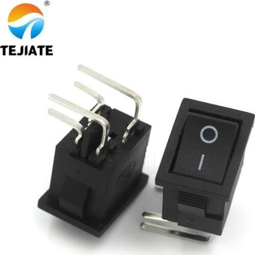 10PCS Boat-type Switch KCD1-1 Water Dispenser Ship Shaped Rocker Power Button Toggle Microswitch 4 Feet 2Gear