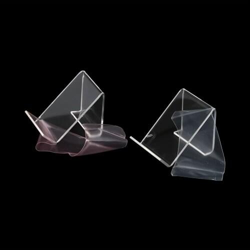 10pcs Fashion Clear Acrylic Desk Shelf Phone Display Rack Jewelry/watch/mobile Cell Phone Display Stand Holder Bracket Rack